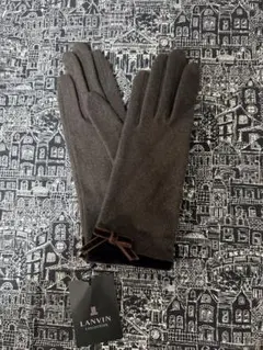 【未使用】ランバン　レディース　手袋　ブラウン