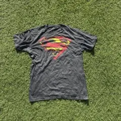 スーパーマン marvel キャラ 古着 Tシャツブラック Y2K ヴィンテージ