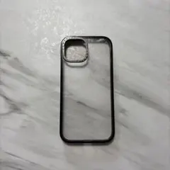 iPhone用透明ケース ブラック