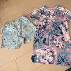 adidas ワンピース・すみっこぐらしショーパン120セット(⁎⁍̴̛ᴗ⁍̴̛⁎)