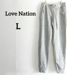一点物 Love Nation スウェットジョガーパンツ グレー【 L】