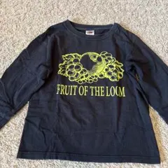 FRUIT OF THE LOOM 黒 長袖カットソー 130