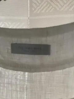 fog linen work ホワイト リネン 5分袖チュニックのサムネイル