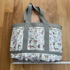 レスポートサック　犬柄　A4〜収納可　マザーバッグ　トートバッグ