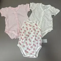 ユニクロ　西松屋　ベビー肌着セット 70cm ピンク ホワイト