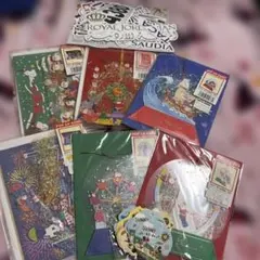 ディズニー 他クリスマス ハンドメイド用ポップやシール 一式おまとめ売り