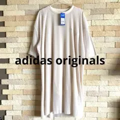 新品　adidas Tシャツ　ワンピース　大きいサイズ　プリーツ　2XOT 白