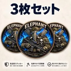 陸上自衛隊第1師団第1普通科連隊第4普通科中隊 幻ロゴステッカー 3枚 