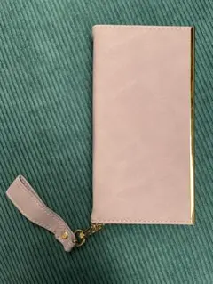 iPhone12 ピンクパープル 手帳型ケース