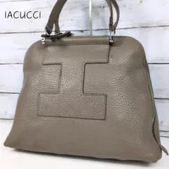イアクッチ IACUCCI ギブリ M ハンドバッグ レザー シボ
