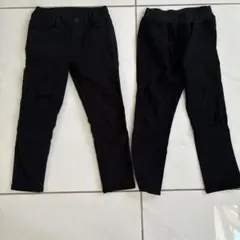 キッズ　黒ズボン２本