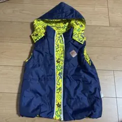 BABY DOLL フード付き　リバーシブル　ベスト 140