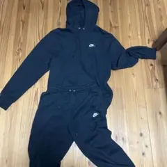 Nike フード付きジャージ上下セット 黒
