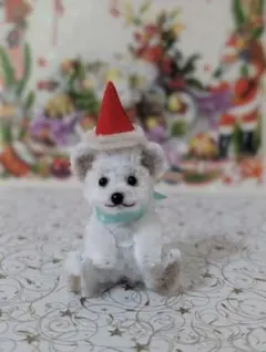 モールベア　ぬいぐるみ　モールアート　シロクマ　　ミニチュア　テディベア　白熊