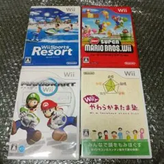 wii ソフト　まとめ売り　4枚セット　やわらか カート　Resort