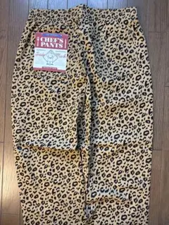 タグ付き　XL シェフパンツ　CHEF'S PANTS 豹柄　レオパード柄