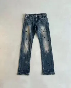 UNDERCOVER デニムパンツ 刺繍 ダメージ加工 SISE2