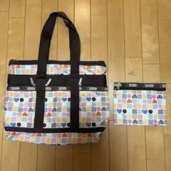 LeSportsac レスポートサック トートバッグ 新品ポーチ付き