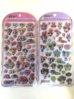 パワーパフガールズ COTTON PUFFY シール 2種セット