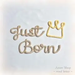 【即購入OK】ウールレター Just Born ニューボーンフォトセット