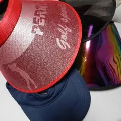 PERFECT GOLF サンバイザーとキャップ4点セット