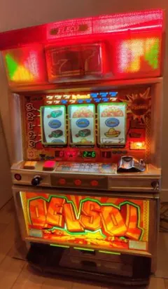 送料込 駄菓子屋ゲーセン筐体サミー 一本釣りスロット 10円100円メダル