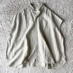 ユニバーサルティシュ 極美品 リネンシャツ ワイド F ベージュ
