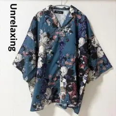 Unrelaxing 花柄 半袖シャツ　総柄シャツ　アロハのサムネイル