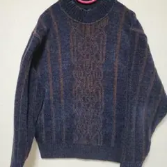 サンローラン　ネイビー ヴィンテージ　セーター　ニット　毛　100% メンズ 2025年最新】Yves Saint Laurent メンズ ニット・セーターの人気