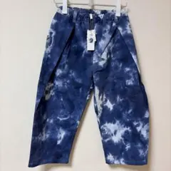新品タグ付】150〜160 ANNASUIスタイルアップデニムワイドパンツ