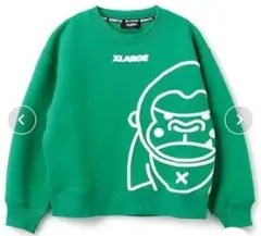 XLARGE KIDS ゴリラプリント トレーナー グリーン120cm