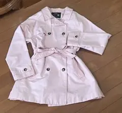 【ザラ ZARA 】撥水ピンクトレンチコート ダブルボタン ウエストマーク　桜