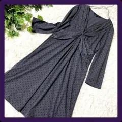 ★送料無料★大きいサイズ✨LAURA ASHLEY　カシュクール風 ワンピース