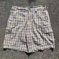 90s 】紺タグ OLD STUSSY check baggy shorts - メルカリ