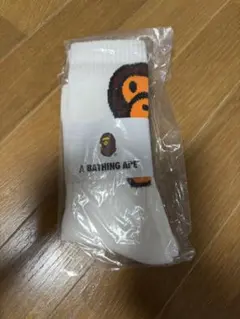 A BATHING APE ソックス ホワイト