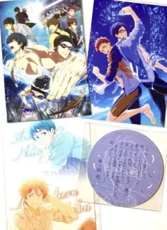 Free!　竜ヶ崎怜　御子柴百太郎　似鳥愛一郎　コースター　ポストカード　4点