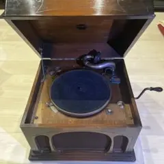 可動品昭和レトロ 蓄音機 Columbia 替刃レコード付 Yahoo!オークション -「コロンビアレトロ」(本体) (蓄音機)の