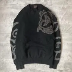 santafe サンタフェ　ニット　セーター　ブラック　黒