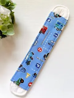 【匿名配送】ハンドメイド　水筒紐カバー⑬働く車柄