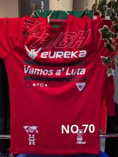 eureka プラクティスシャツ 半袖 レッド　NO.70