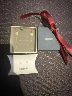 TSUTSUMI ゴールドカラー チェーンピアスk10のサムネイル
