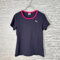 PUMA プーマネイビー ピンク フィットネスウェア 半袖　エクササイズ
