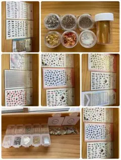 ジェルネイル パーツ まとめ売り - グリッター・金箔・ネイルシール