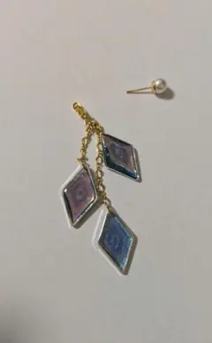 ツイステ ジェイド＆フロイド イメージ ハンドメイド　ピアス