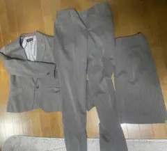 Quatre Epice グレー　ストライプ　スーツ　11号