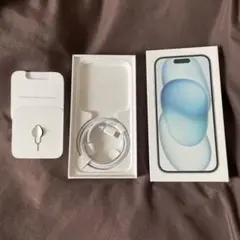 【みつば様専用】iPhone 15 ブルーの空箱 USB-C純正ケーブル付き
