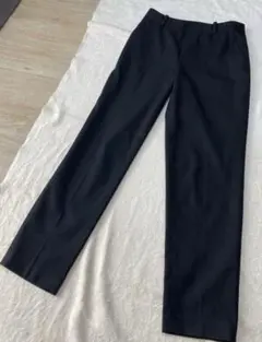美品ユニクロ　スマートアンクルパンツ スラックス　テーパードパンツSストレッチ黒
