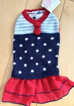 クリエイティブヨーコ 犬 服 ニットワンピースのサムネイル