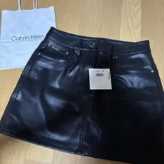 Calvin Klein フェイクレザー5ポケットミニスカートのサムネイル