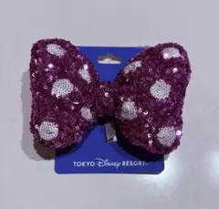 ディズニー　ミニー　ヘアゴム　ピンク